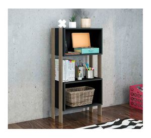 Repisa 2 niveles Kirk negro/rústico