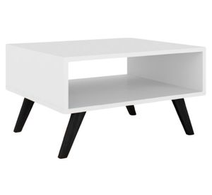 Mesa de centro rectangular Espacios 35x60x50 cm blanco
