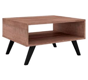 Mesa de centro rectangular Espacios 35x60x50 cm rustico