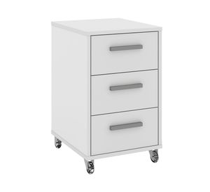 Cajonera con ruedas 3 cajones Tokio blanco