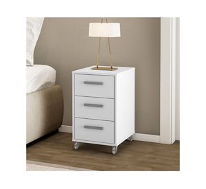 Cajonera con ruedas 3 cajones Tokio blanco