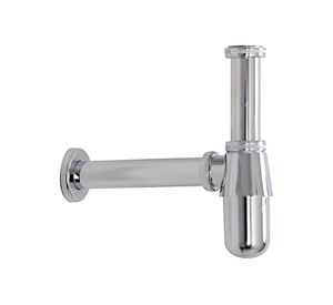 Sifón botella lavamanos 1 1/4'' cromado Tebisa
