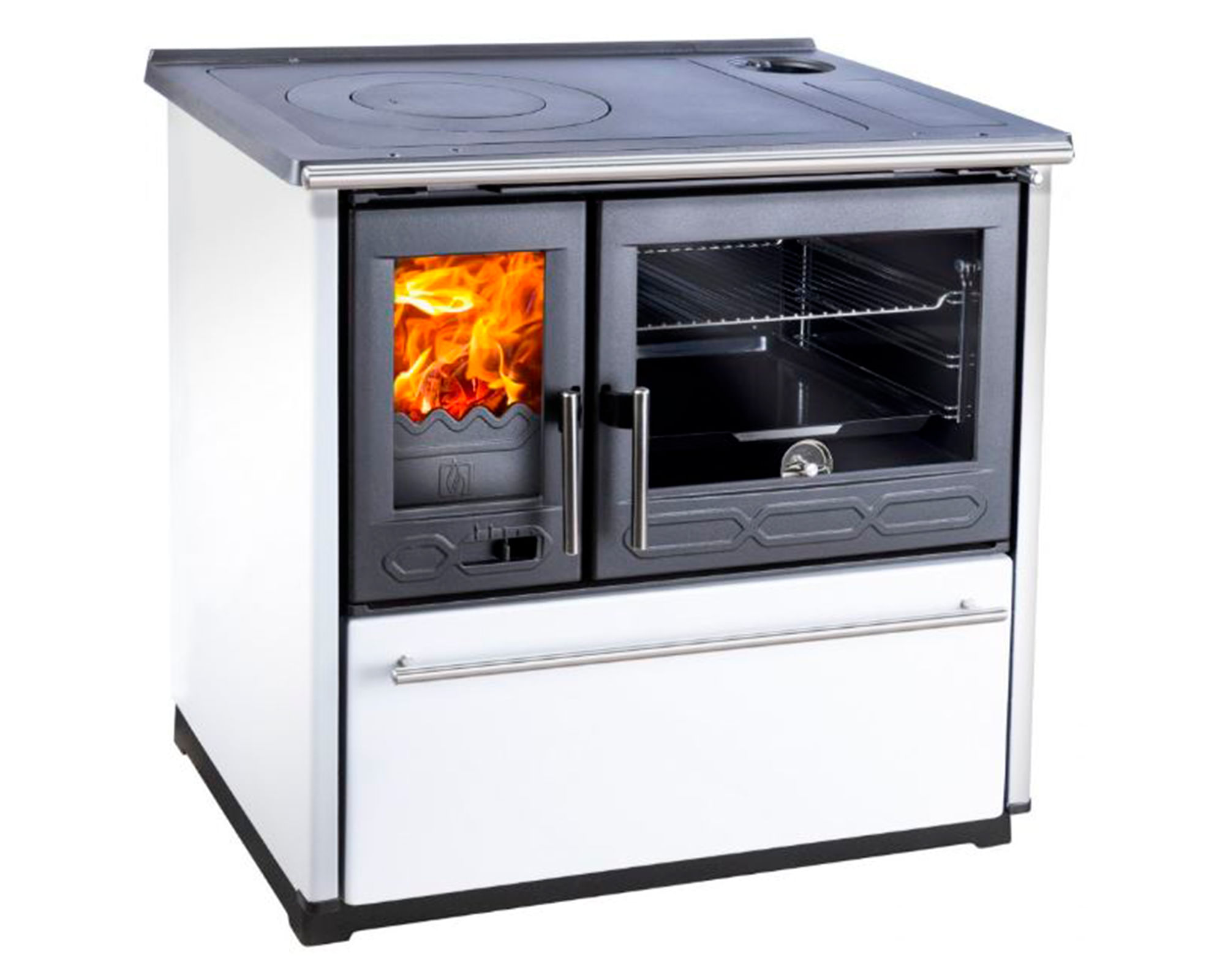 Amesti Cocina a leña 1 plato Altima blanca