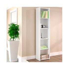 Librero 5 niveles Malmo blanco