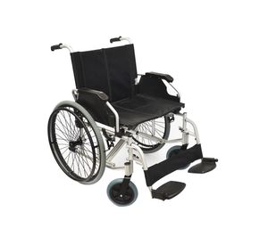 Silla de ruedas Bariátrica gris mate/negro Glomed