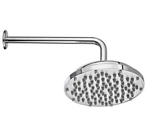 Plato de ducha 8’’ 1 función brazo 30 cm Stretto