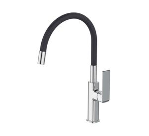 Monomando lavaplatos 46 cm Nott negro Nibsa