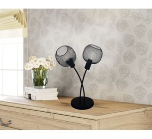 Lámpara sobremesa 2L E14 Wrington 1 negro Eglo