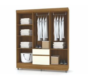 Clóset 6 puertas 2 cajones Ideal champagne