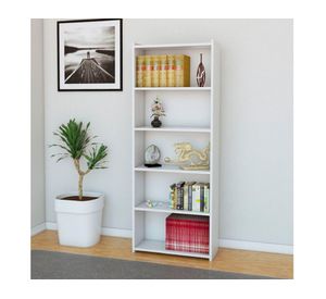 Librero 5 niveles Big Malmo blanco