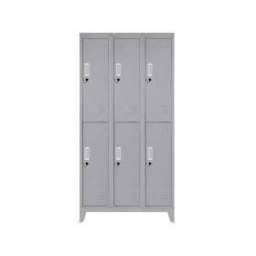 Locker 6 puertas gris Maletek