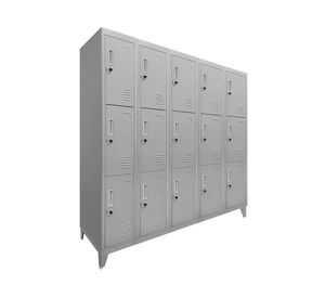 Locker 15 puertas gris Maletek