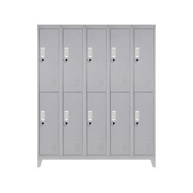 Locker 10 puertas gris Maletek