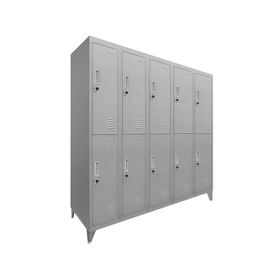 Locker 10 puertas gris Maletek
