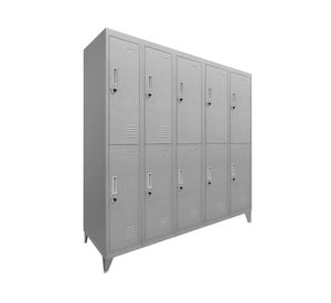Locker 10 puertas gris Maletek