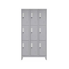 Locker 9 puertas gris Maletek