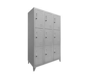 Locker 9 puertas gris Maletek