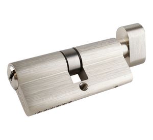 Cilindro 70 mm llave-seguro punto niquel plata Odis