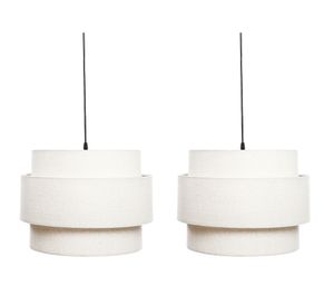 Lámpara colgar 2L E27 Acordeón doble Diseño 3