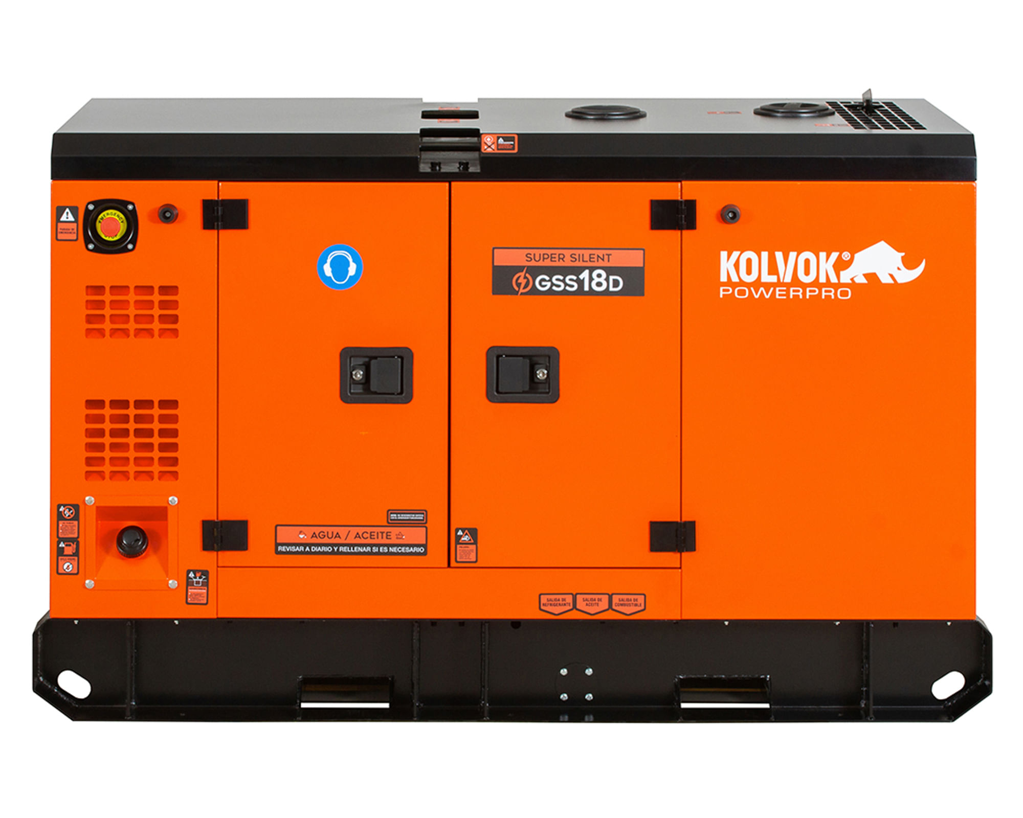 Generador eléctrico a diésel 18000W GSS18D Kolvok