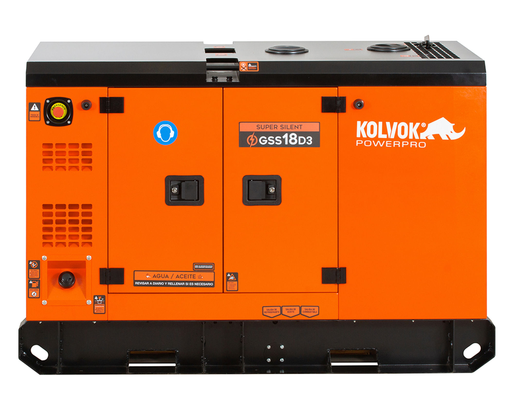 Generador eléctrico a diésel trifásico  14000W GSS18D3 Kolvok