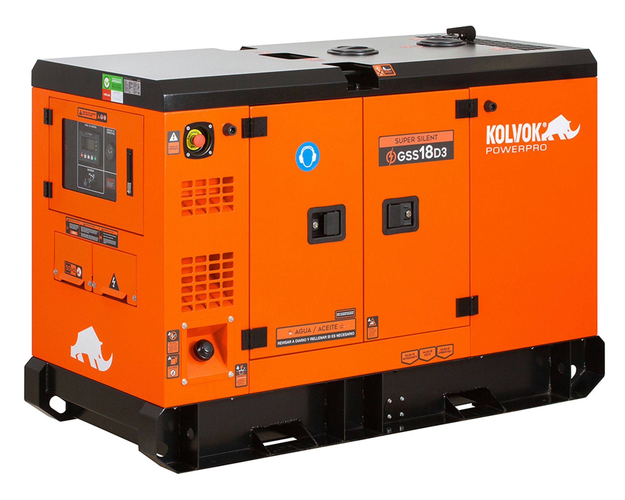Generador eléctrico a diésel trifásico  14000W GSS18D3 Kolvok