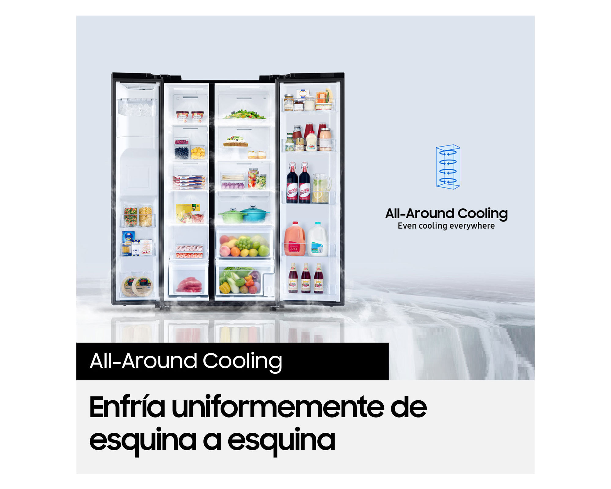 Refrigerador Side by Side RS60T5200B1 Space max 628 lt negro | Easy.cl