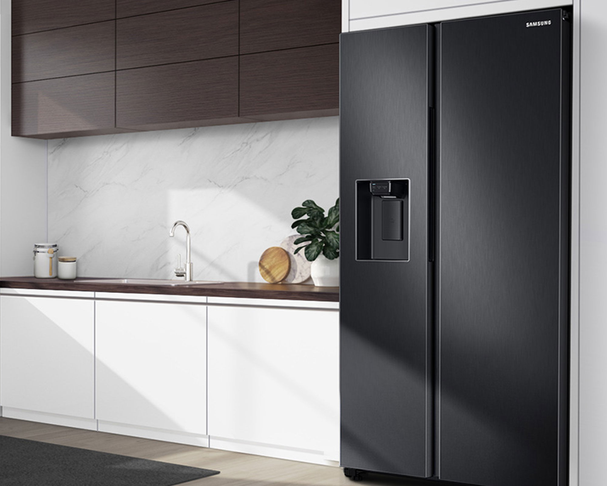 Refrigerador Side by Side RS60T5200B1 Space max 628 lt negro | Easy.cl