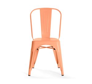 Silla Tolix réplica coral