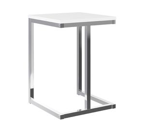 Taburete Home Design blanco/cromado 2 unidades