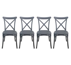 Silla Stack gris 4 unidades Idetex.