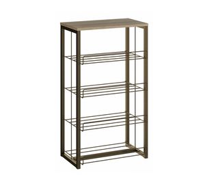 Estante 4 niveles Home Design noce/oro envejecido