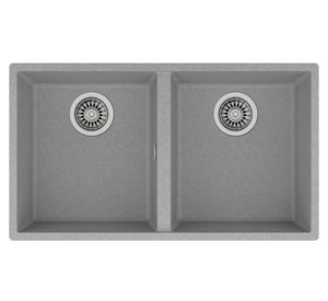 Lavaplatos granito bajo encimera Square 2C-760 Stone grey 20x76x43.5 cm