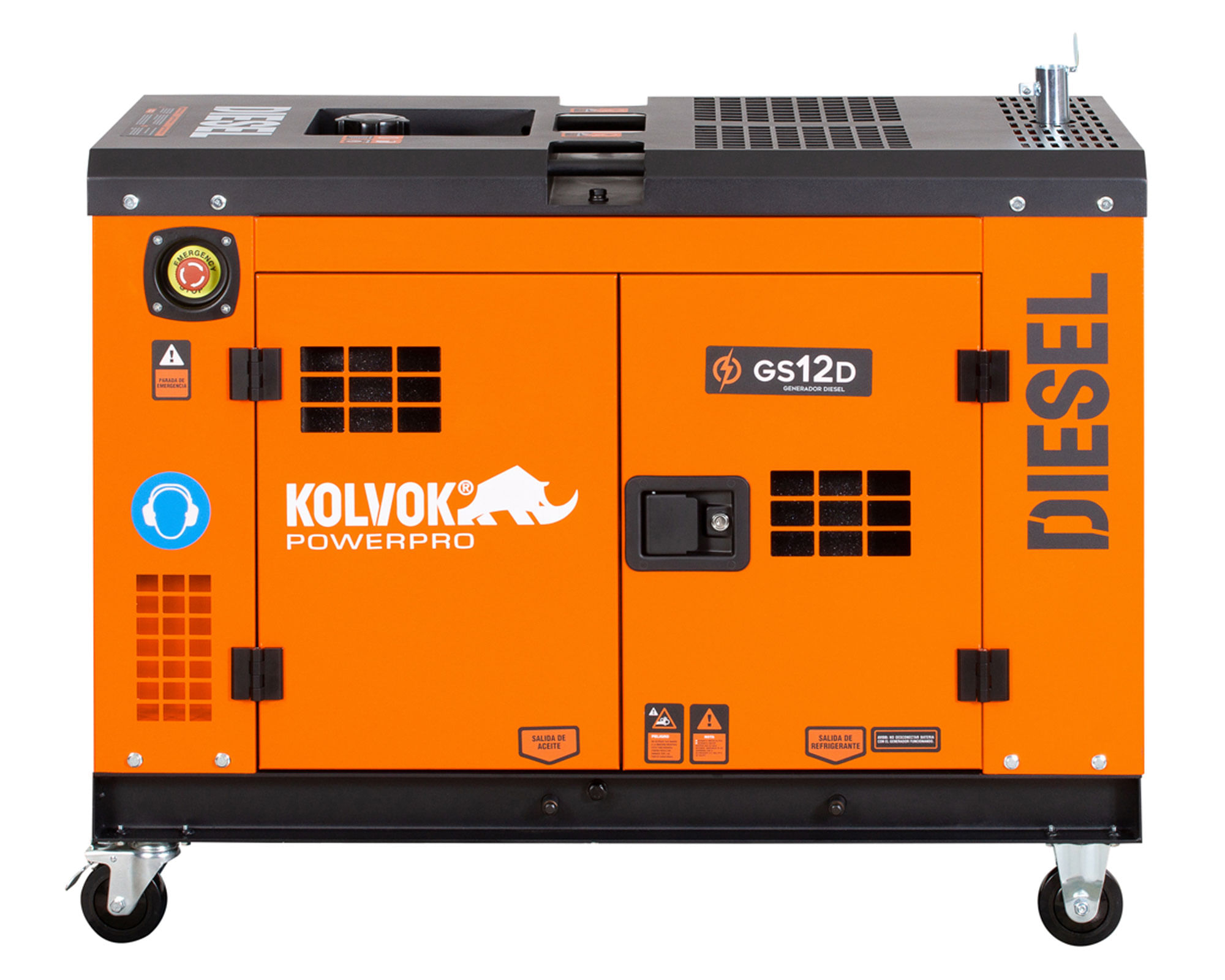 Generador eléctrico a diésel 10000W GS12D Kolvok