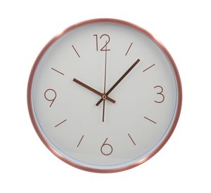 Reloj mural cobrizado 30x30 cm