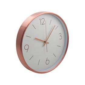 Reloj mural cobrizado 30x30 cm