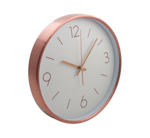 Reloj mural cobrizado 30x30 cm