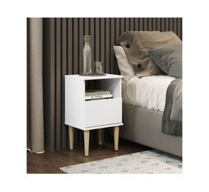 Velador 1 cajón Vicenza blanco