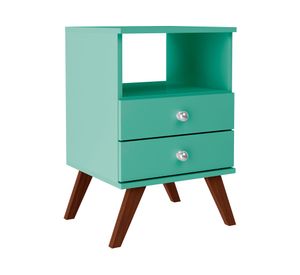 Velador 2 cajones Retro oliva