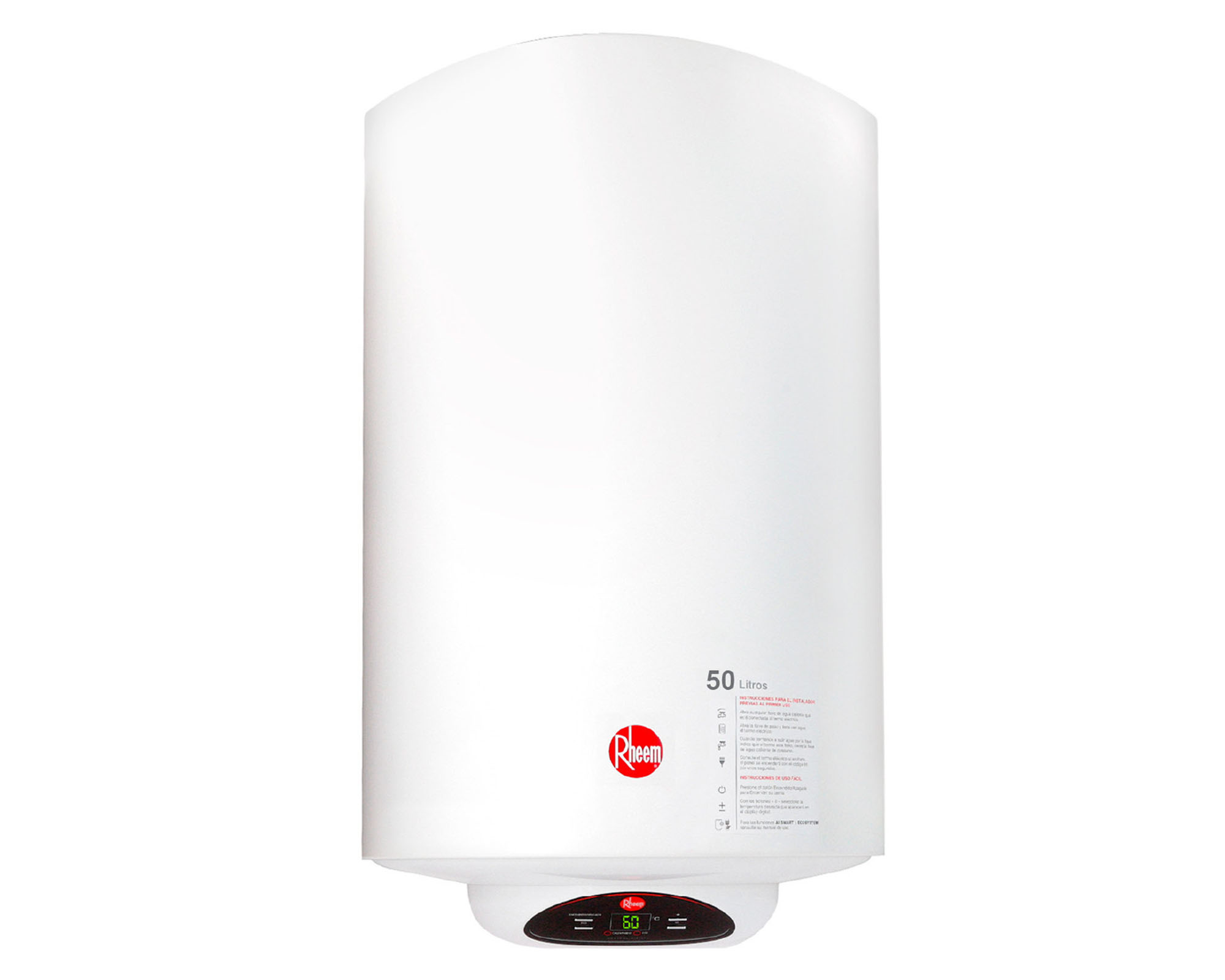 Rheem Termo eléctrico digital 50 litros blanco Rheem.