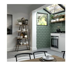 Estante 4 niveles Connect noce/oro envejecido