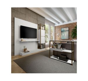 Centro entretenimiento TV 60'' Home Design blanco/oro envejecido