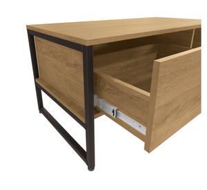 Mesa de centro rectangular Estonia 43x91x45 cm castaño