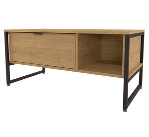 Mesa de centro rectangular Estonia 43x91x45 cm castaño
