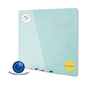 Pizarra vidrio 90x120 cm blanco