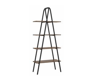 Estante 4 niveles Connect legno/negro mate