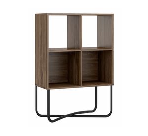 Estante 2 niveles Connect  legno/negro mate