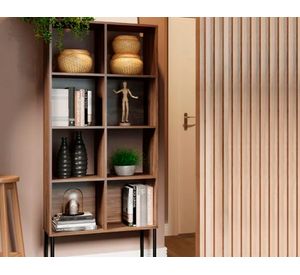 Estante 4 niveles Connect  legno/negro mate