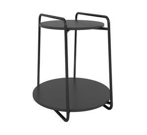 Mesa de apoyo Milán negro 60x54x54 cm