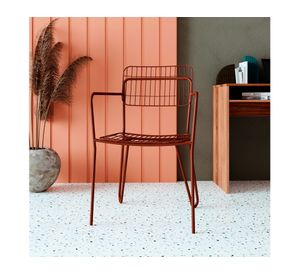 Silla comedor acero Milano oro envejecido